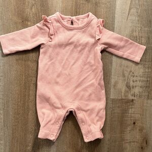 Carter's Pink Ruffle Sleeve Romper